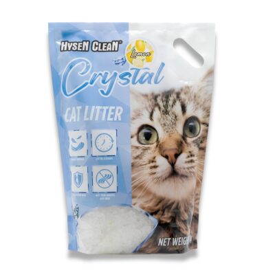 Crystal Cat Litter 3.8L | Silica Gel Odor Control Lemon Scented