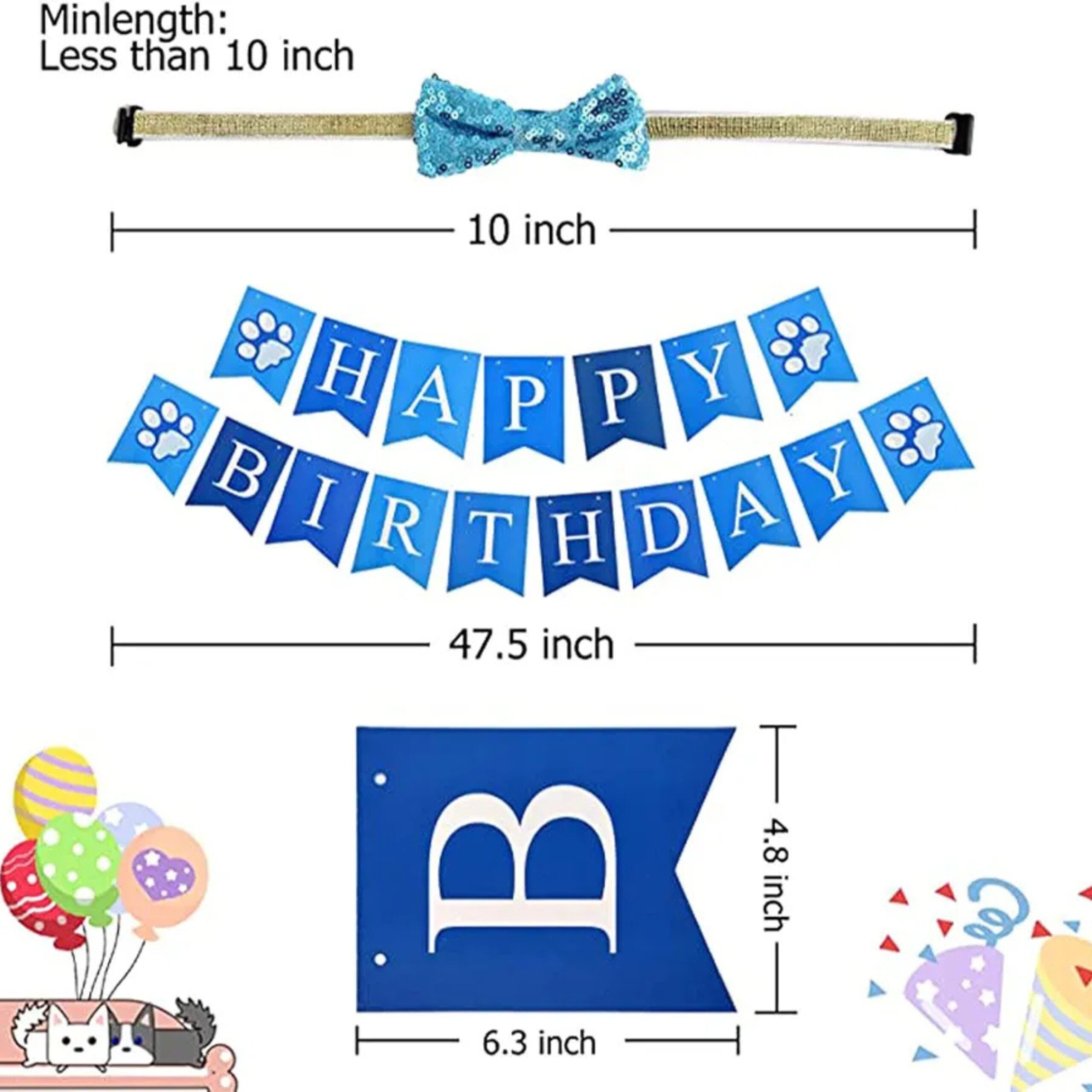 Dog Birthday Party Decoration And Accessory Kit - Image 4