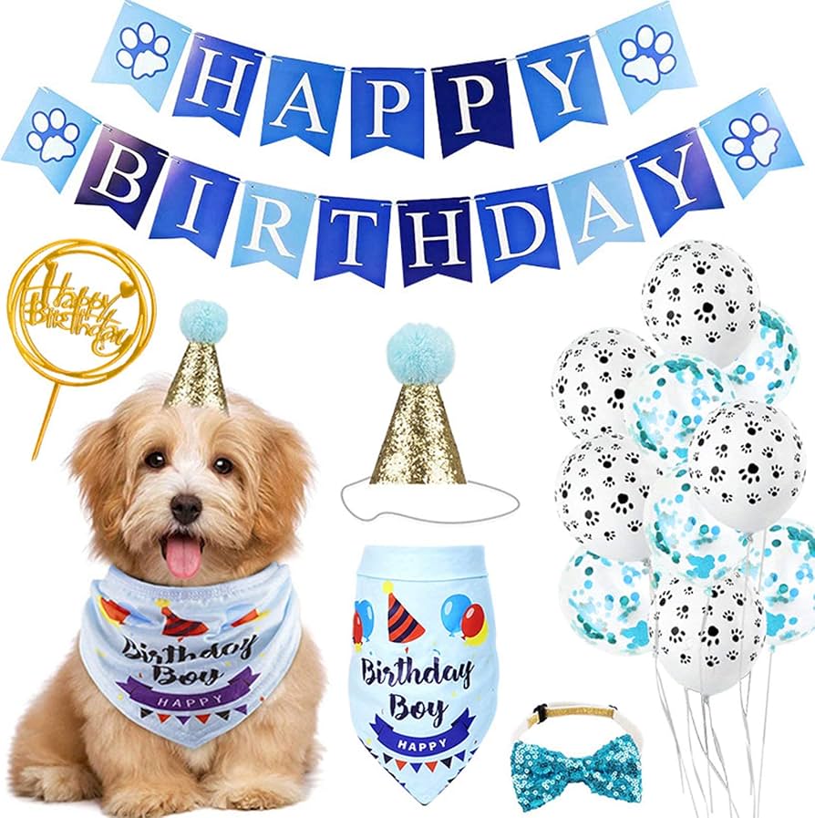 Dog Birthday Party Decoration And Accessory Kit