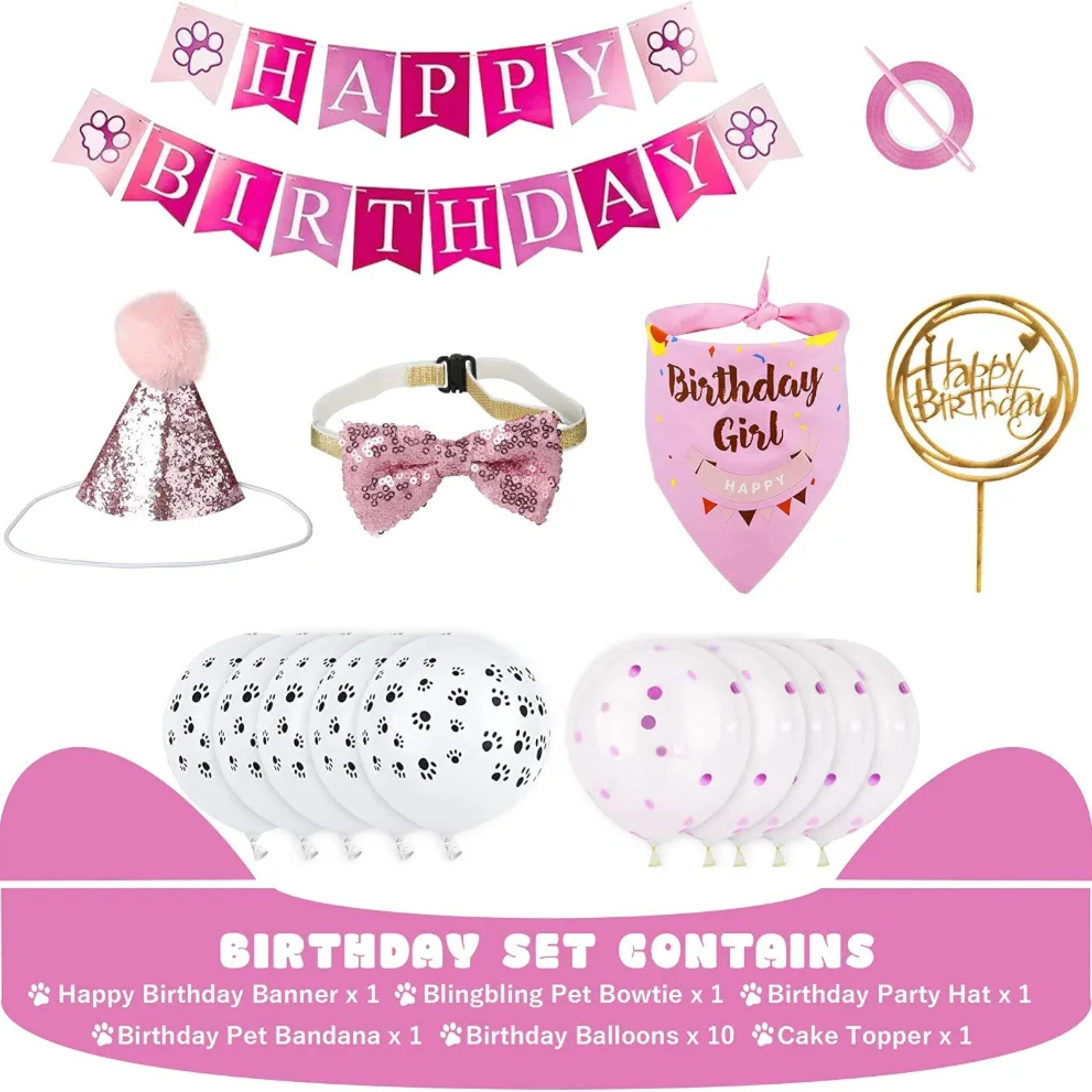 Dog Birthday Party Decoration And Accessory Kit - Image 5